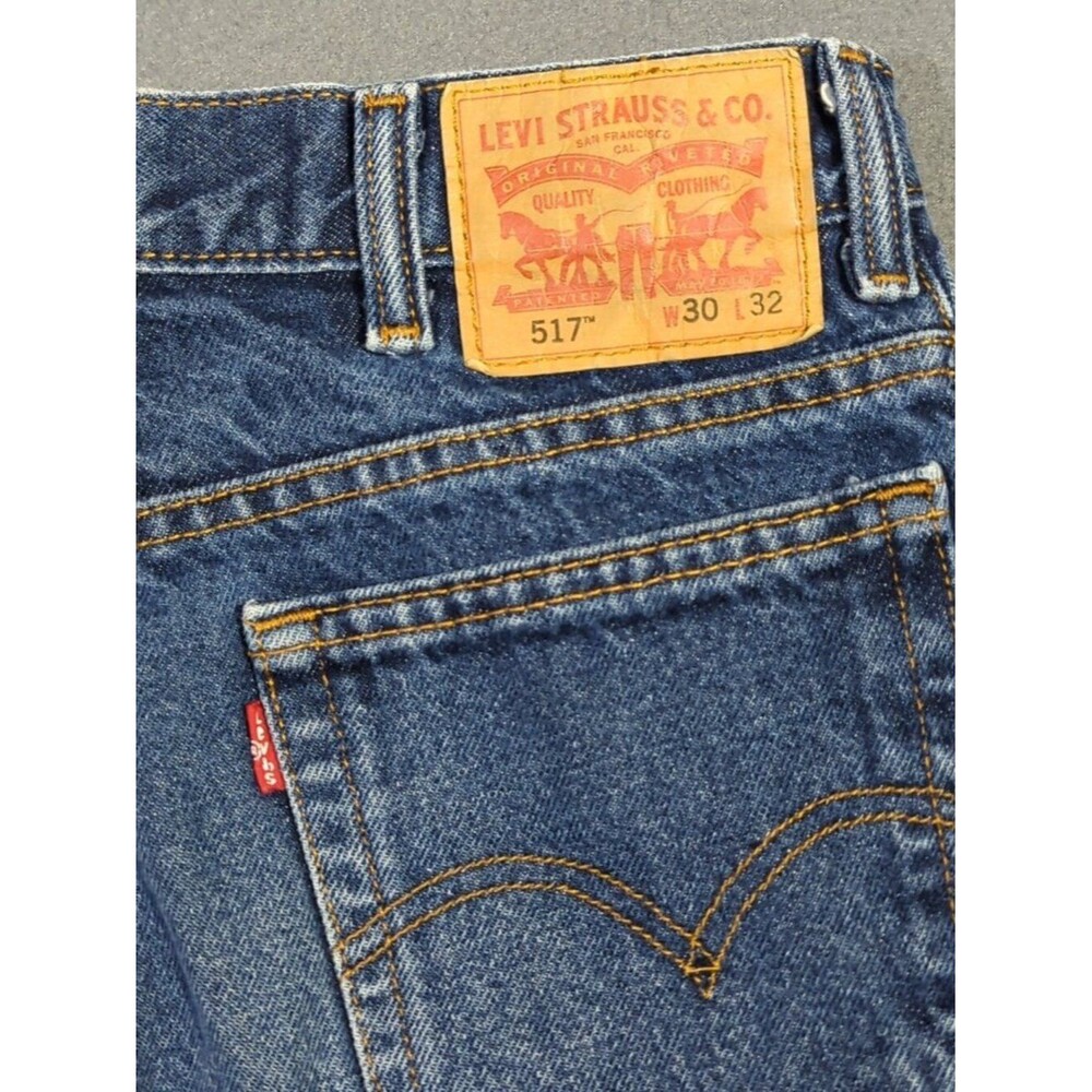Levi's Jeans Men's 30x32 Blue 517 Boot Cut Denim
